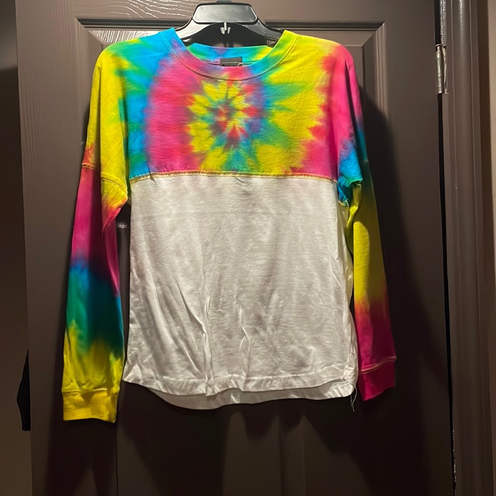 Tie dye M size long sleeve T-shirt